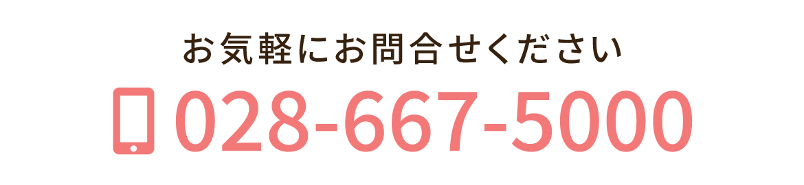 お問合せ：028-667-5000